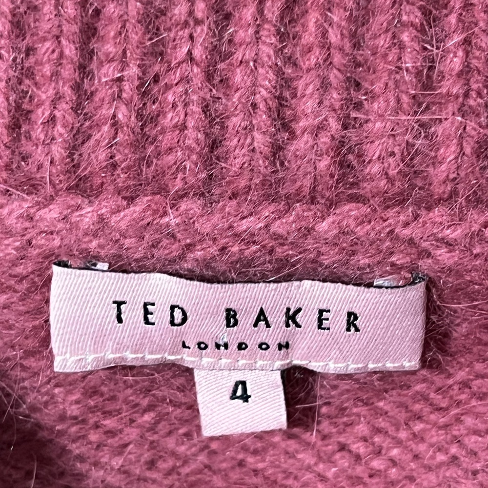 Warm , Fuzzy Ted Baker Angora Raspberry Sweater S… - image 3